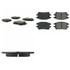 102.09300 by CENTRIC - C-Tek Semi-Metallic Brake Pads with Shims