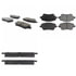 300.17300 by CENTRIC - Centric Premium Semi-Metallic Brake Pads with Shims and Hardware