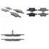 Centric 301.10472 Disc Brake Pad Set Centric Premium Ceramic Brake Pads with Shims and Hardware
