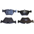 087-1380 by BECK ARNLEY - SEMI-MET BRAKE PADS