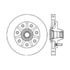 Centric 120.65060 Disc Brake Rotor and Hub Assembly Premium Brake Rotor