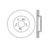Centric 125.40026 Disc Brake Rotor Premium High-Carbon Rotor