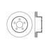 Centric 125.67045 Disc Brake Rotor Centric Premium High Carbon Alloy Brake Rotor