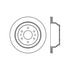 Centric 125.66052 Disc Brake Rotor Centric Premium High Carbon Alloy Brake Rotor