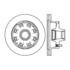 Centric 120.65009 Disc Brake Rotor and Hub Assembly Premium Brake Rotor