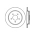 Centric 120.61068 Disc Brake Rotor Premium Brake Rotor