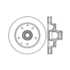 Centric 125.67028 Disc Brake Rotor and Hub Assembly Premium High-Carbon Rotor