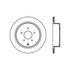 Centric 125.42078 Brake Hydraulic Line Premium High-Carbon Rotor