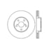 Centric 125.44114 Disc Brake Rotor Premium High-Carbon Rotor