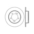 Centric 125.46028 Disc Brake Rotor Centric Premium High Carbon Alloy Brake Rotor