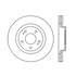 Centric 120.46076 Disc Brake Rotor Premium Brake Rotor