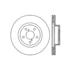 Centric 125.47012 Disc Brake Rotor Centric Premium High Carbon Alloy Brake Rotor