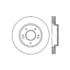 Centric 125.46061 Disc Brake Rotor Centric Premium High Carbon Alloy Brake Rotor