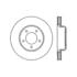 Centric 125.63059 Disc Brake Rotor Premium High-Carbon Rotor