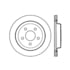 Centric 120.62049 Disc Brake Rotor Centric Premium Brake Rotor