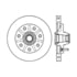 Centric 120.65065 Disc Brake Rotor and Hub Assembly Premium Brake Rotor