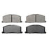 ZX242 by WAGNER - QuickStop Semi-Metallic Disc Brake Pad Set
