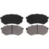 ZX389 by WAGNER - QuickStop Semi-Metallic Disc Brake Pad Set