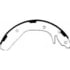 PAB492 by WAGNER - BRAKE SHOE SET