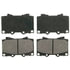 ZX772 by WAGNER - QuickStop Semi-Metallic Disc Brake Pad Set