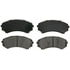 ZX867 by WAGNER - QuickStop Semi-Metallic Disc Brake Pad Set