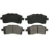 Wagner ZD721 Disc Brake Pad Set QuickStop Ceramic Disc Brake Pad Set