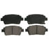 Wagner ZD822 Disc Brake Pad Set QuickStop Ceramic Disc Brake Pad Set