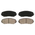 ZD1188 by WAGNER - QuickStop Ceramic Disc Brake Pad Set