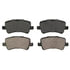 ZD1307 by WAGNER - QuickStop Ceramic Disc Brake Pad Set