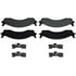 Wagner ZD655 Disc Brake Pad Set QuickStop Ceramic Disc Brake Pad Set