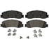 ZX1631 by WAGNER - QuickStop Semi-Metallic Disc Brake Pad Set