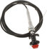 55204 by DAYTON PARTS - Multi-Purpose Control Cable - 10 ft., with 2 in. Push Button Lock, Black