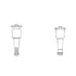 PAI 750077 Axle Torque Rod Bushing Axle Torque Rod Tapered Stud Bushing - 3in Taper