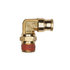 APB69S4X2 by HALDEX - Midland Push-to-Connect (PTC) Fitting - Brass, Swivel Elbow Type, Male Connector, 1/4 in. Tubing ID