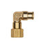 APB70S4X4 by HALDEX - Midland Push-to-Connect (PTC) Fitting - Brass, Swivel Elbow Type, Female Connector, 1/4 in. Tubing ID