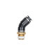 APC54S6X2 by HALDEX - Air Brake Air Line Connector Fitting - Male 45° Elbow, Swivel, 3/8 Tube, 1/8-27 Pipe Thread