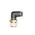 APC69S4X4 by HALDEX - Midland Push-to-Connect (PTC) Fitting - Composite, Swivel Elbow Type, Male Connector, 1/4 in. Tubing ID
