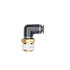 APC70S4X6 by HALDEX - Midland Push-to-Connect (PTC) Fitting - Composite, Swivel Elbow Type, Female Connector, 1/4 in. Tubing ID