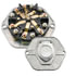 Haldex BE24015 Receptacle 7-Way Circuit Breaker Style Receptacle - Without Housing, 15-Amp