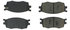 102.11560 by CENTRIC - C-Tek Semi-Metallic Brake Pads with Shims