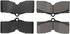 106.00080 by CENTRIC - Posi Quiet Extended Wear Brake Pads with Shims and Hardware