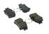 Centric 102.06270 Disc Brake Pad Set C-Tek Semi-Metallic Brake Pads with Shims