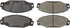 Centric 102.03930 Disc Brake Pad Set C-Tek Semi-Metallic Brake Pads with Shims