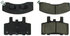 106.03700 by CENTRIC - Posi Quiet Extended Wear Brake Pads with Shims and Hardware