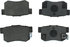 106.05372 by CENTRIC - Posi Quiet Extended Wear Brake Pads with Shims and Hardware