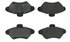 106.06000 by CENTRIC - Posi Quiet Extended Wear Brake Pads with Shims and Hardware