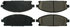 106.06910 by CENTRIC - Posi Quiet Extended Wear Brake Pads with Shims and Hardware