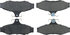106.07240 by CENTRIC - Posi Quiet Extended Wear Brake Pads with Shims