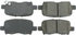 106.08650 by CENTRIC - Posi Quiet Extended Wear Brake Pads with Shims and Hardware