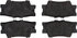 106.12121 by CENTRIC - Posi Quiet Extended Wear Brake Pads with Shims and Hardware